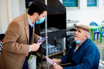 Contacto com comerciantes em Alcácer do Sal