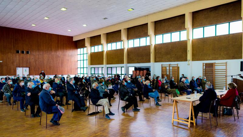 Sessão com reformados, Pinhal Novo