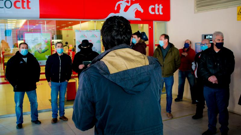 Encontro com os trabalhadores dos CTT, Coimbra