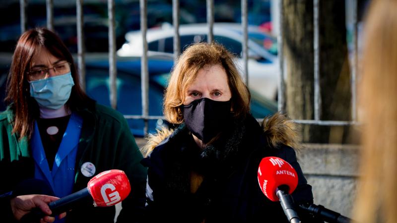 Contacto com trabalhadores da educação, Escola António Arroio, Lisboa