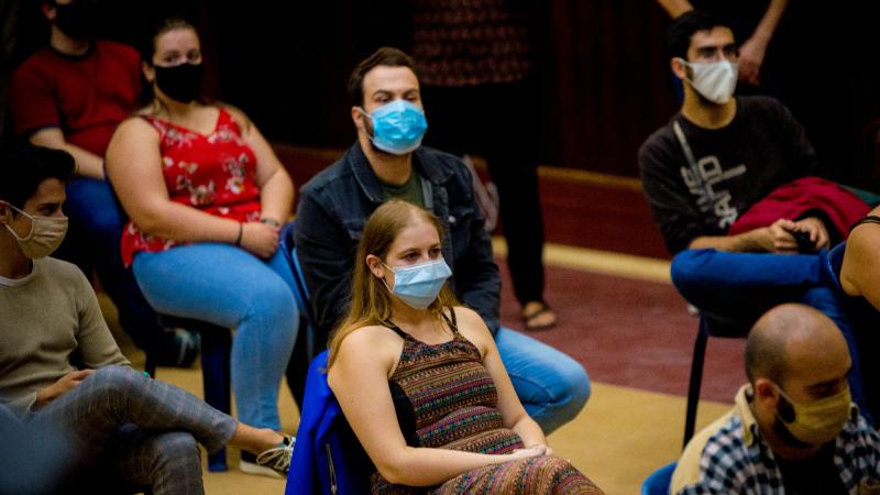 Comício com jovens apoiantes da candidatura, Seixal