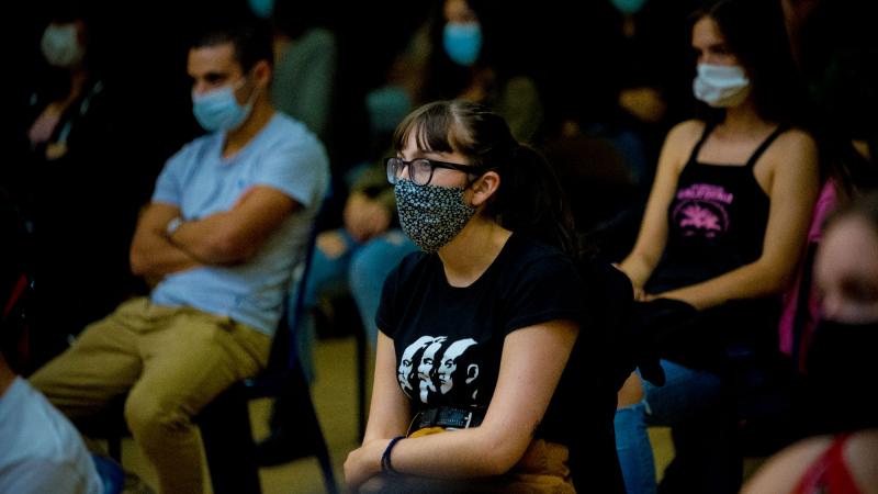 Comício com jovens apoiantes da candidatura, Seixal