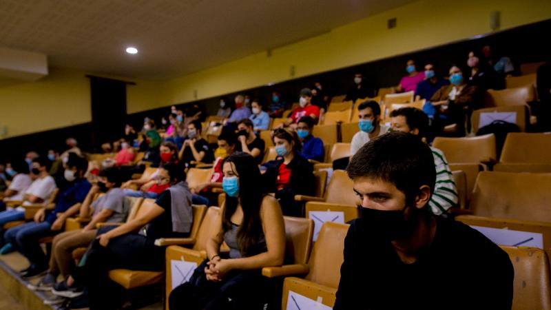 Comício com jovens apoiantes da candidatura, Seixal