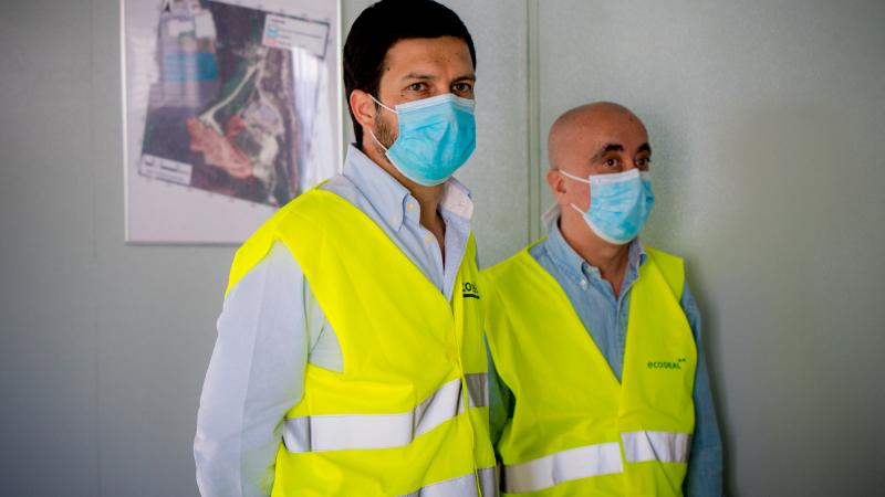 Visita à obra de remoção de resíduos perigosos de São Pedro da Cova