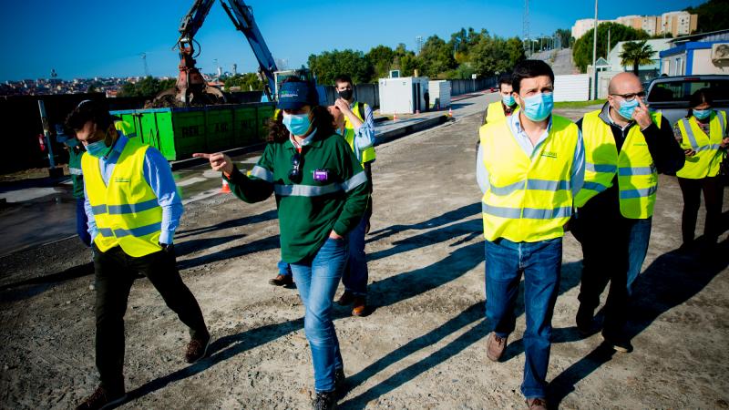 Visita à obra de remoção de resíduos perigosos de São Pedro da Cova