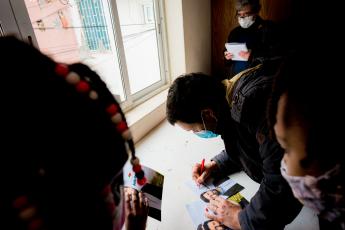 Visita e encontro na Associação Moinho da Juventude, Cova da Moura, Amadora
