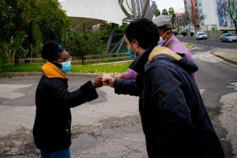 Visita e encontro na Associação Moinho da Juventude, Cova da Moura, Amadora