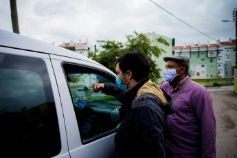 Visita e encontro na Associação Moinho da Juventude, Cova da Moura, Amadora