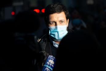 Vigília do sector do táxi, Lisboa, em frente ao Ministério do Ambiente e da Ação Climática