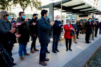 Acção em defesa dos transportes públicos. Deslocação no Metro Sul do Tejo, Corroios/Pragal