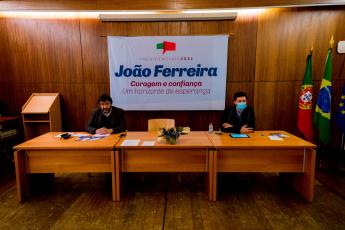 Encontro com dirigentes, delegados e activistas sindicais, Santarém