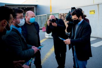 Contacto com trabalhadores da Continental Mabor