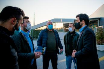 Contacto com trabalhadores da Continental Mabor