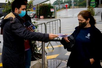 Contacto com os trabalhadores Continental Mabor