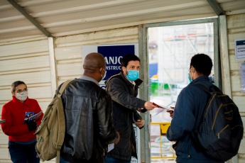 Contacto com trabalhadores da construção civil, Lisboa 