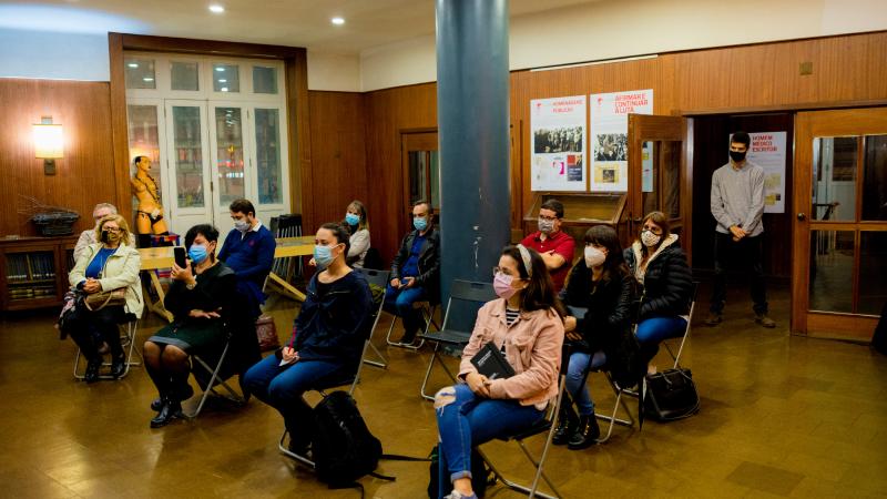 Encontro com Assistentes Sociais, Associação de Jornalistas e Homens de Letras do Porto