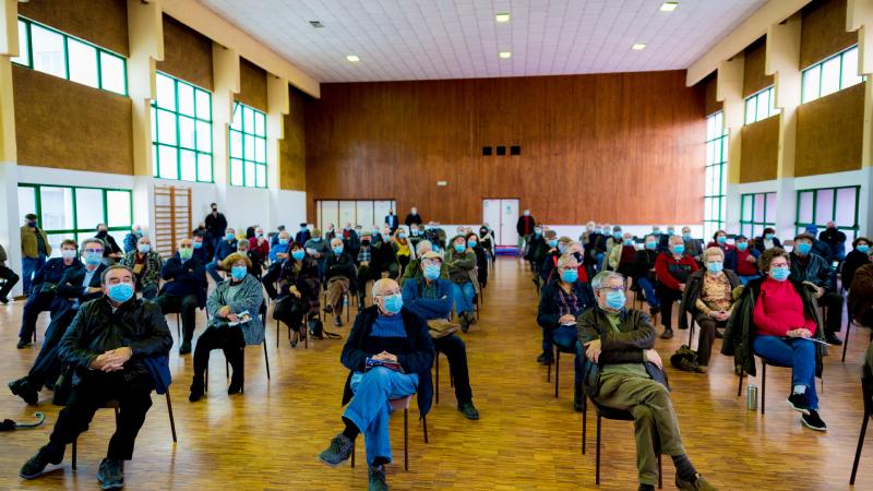 Sessão com reformados, Pinhal Novo