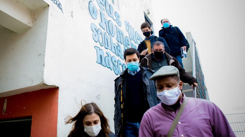 Visita e encontro na Associação Moinho da Juventude, Cova da Moura, Amadora