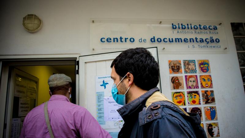 Visita e encontro na Associação Moinho da Juventude, Cova da Moura, Amadora