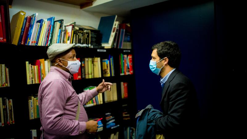 Visita e encontro na Associação Moinho da Juventude, Cova da Moura, Amadora