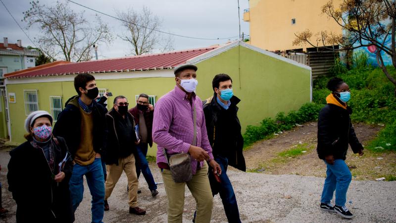 Visita e encontro na Associação Moinho da Juventude, Cova da Moura, Amadora