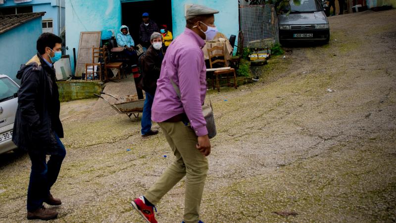 Visita e encontro na Associação Moinho da Juventude, Cova da Moura, Amadora