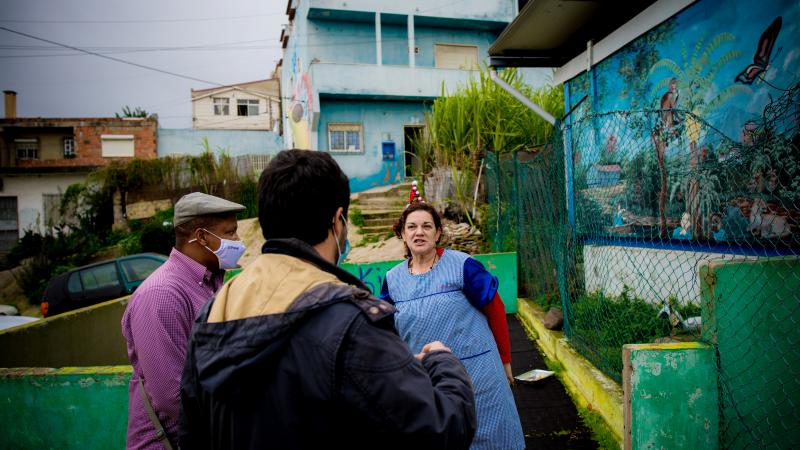 Visita e encontro na Associação Moinho da Juventude, Cova da Moura, Amadora