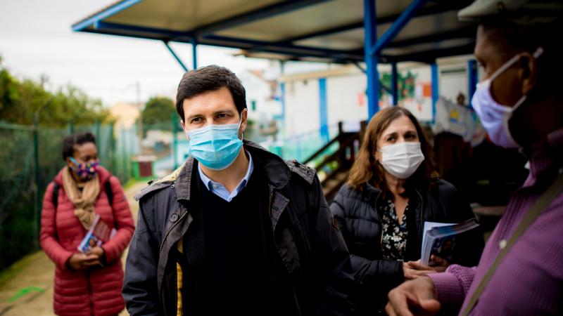 Visita e encontro na Associação Moinho da Juventude, Cova da Moura, Amadora