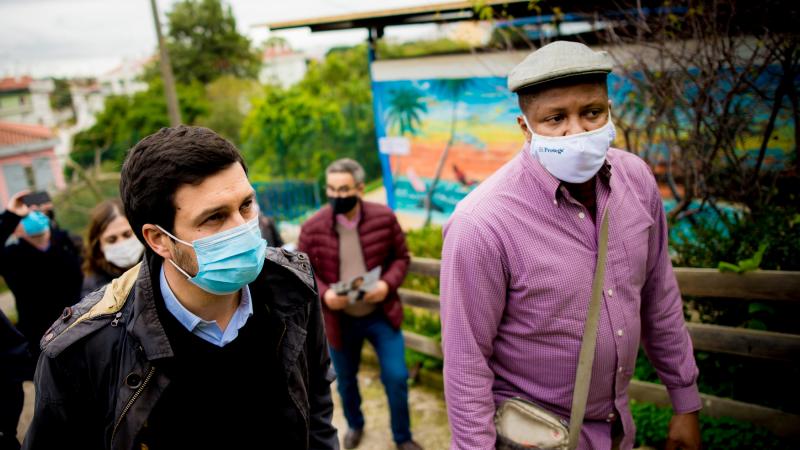 Visita e encontro na Associação Moinho da Juventude, Cova da Moura, Amadora
