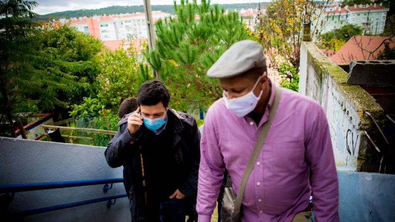 Visita e encontro na Associação Moinho da Juventude, Cova da Moura, Amadora