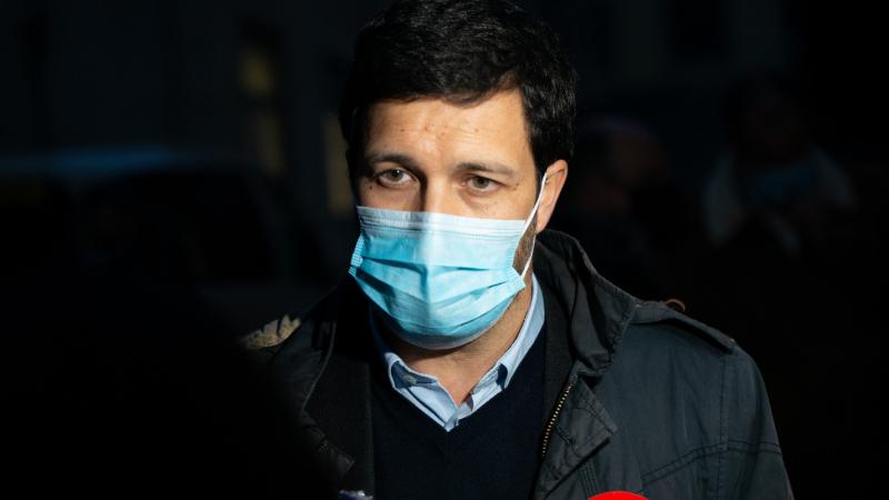 Vigília do sector do táxi, Lisboa, em frente ao Ministério do Ambiente e da Ação Climática