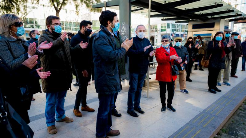 Acção em defesa dos transportes públicos. Deslocação no Metro Sul do Tejo, Corroios/Pragal