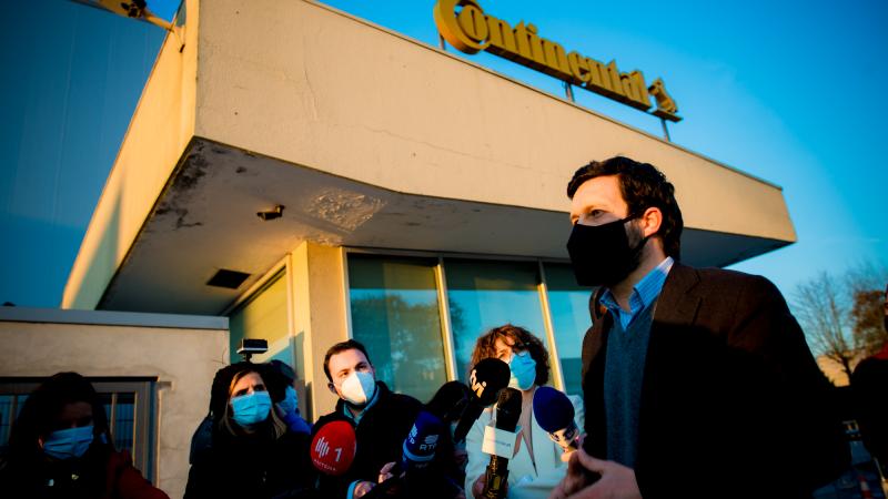 Contacto com trabalhadores da Continental Mabor