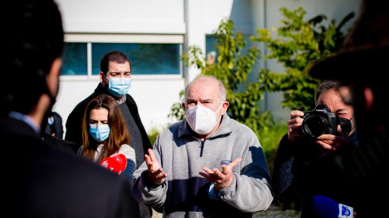 Contacto com trabalhadores da educação, Escola António Arroio, Lisboa