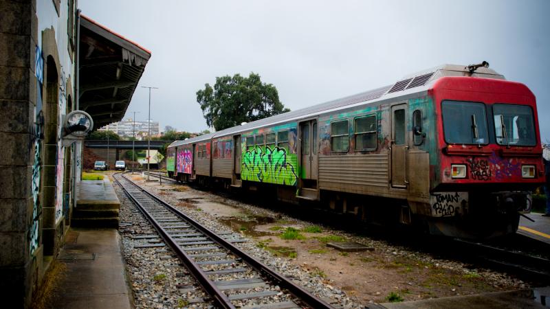 Viagem de comboio na linha do Vouga