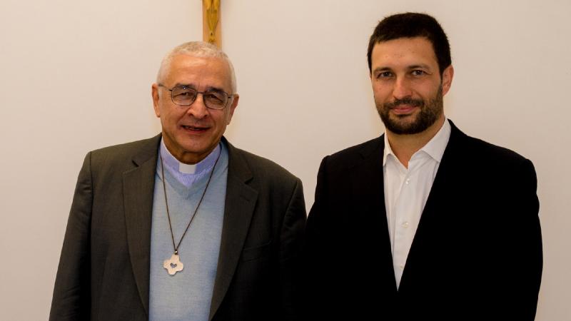 Encontro com Presidente Conferência Episcopal, Cúria Diocesana, Setúbal