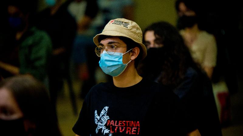 Comício com jovens apoiantes da candidatura, Seixal