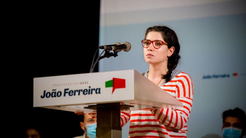 Comício com jovens apoiantes da candidatura, Seixal