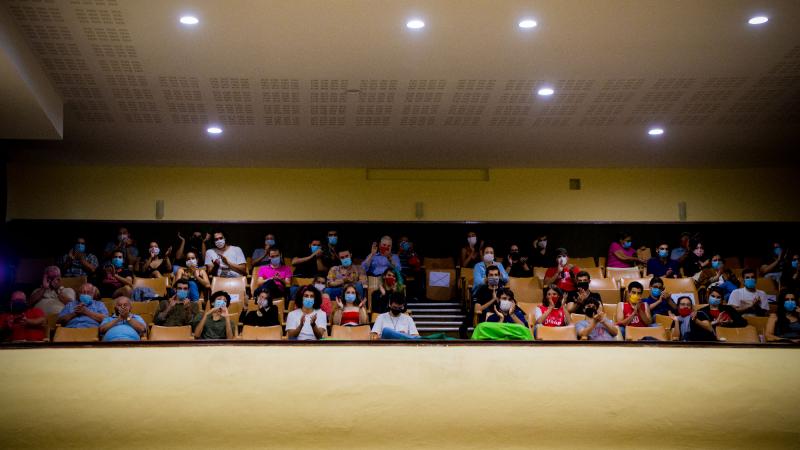 Comício com jovens apoiantes da candidatura, Seixal