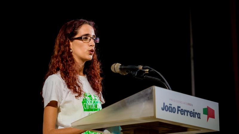 Comício com jovens apoiantes da candidatura, Seixal