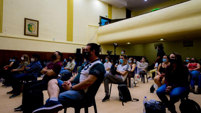 Comício com jovens apoiantes da candidatura, Seixal