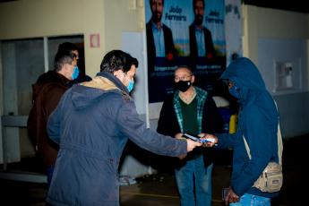 Contacto com trabalhadores na Lisnave