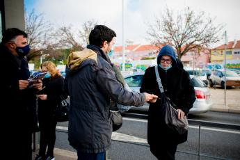 Acção em defesa dos transportes públicos. Deslocação no Metro Sul do Tejo, Corroios/Pragal