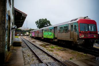 Viagem de comboio na linha do Vouga