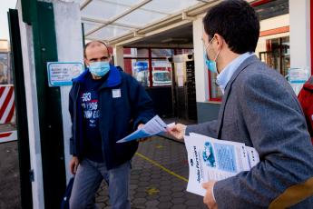 Contacto com trabalhadores da PSA