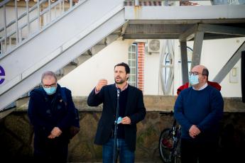 Deslocação no comboio que liga o Bombarral às Caldas da Rainha