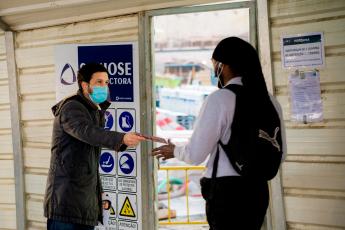 Contacto com trabalhadores da construção civil, Lisboa