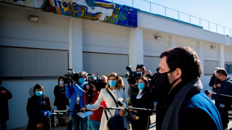 Contacto com trabalhadores da educação, Escola António Arroio, Lisboa