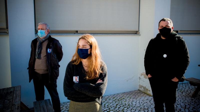 Contacto com trabalhadores da educação, Escola António Arroio, Lisboa