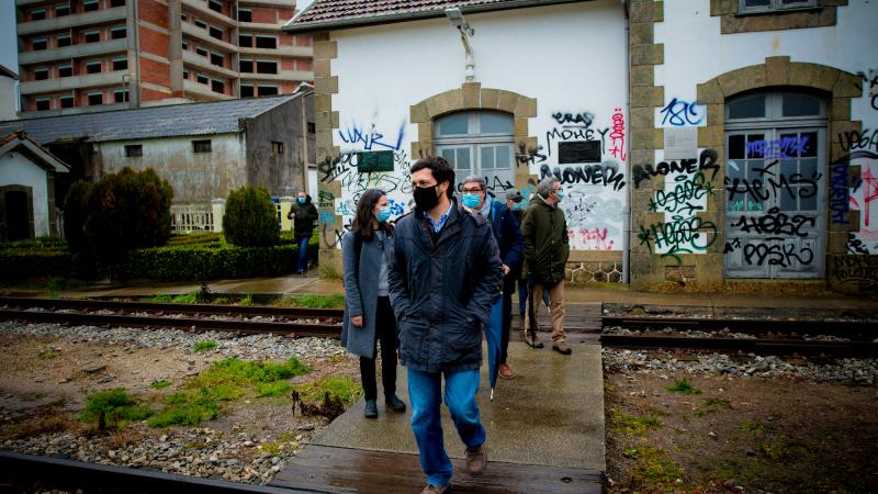 Viagem de comboio na linha do Vouga